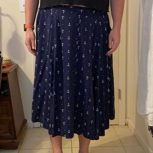 Torrid Anchor Midi Skirt
